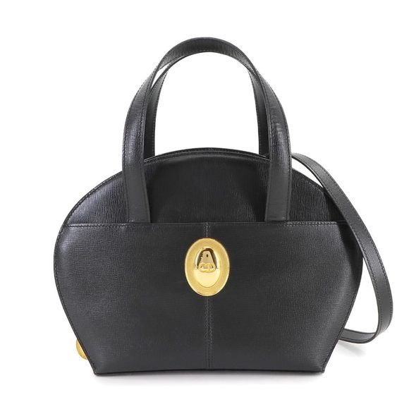 Christian Dior 2way Hand Shoulder Bag Leather Black - Picture 1 of 10